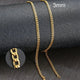 Stainless Steel Black Gold Color Cuban Link Chain Necklace for Men Eye Catching Short Length Male Choker Jewelry GiftAzizaK