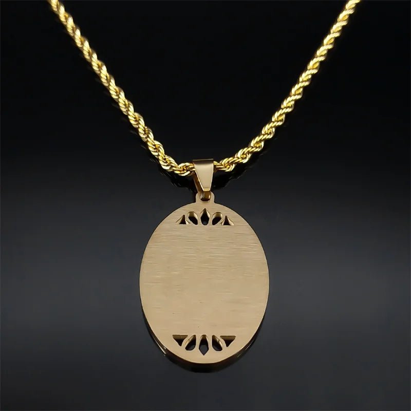 Stainless steel necklace with pendantAzizaK