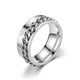 Stainless Steel Rotating Anxiety Rings with Roman NumeralsAzizaK