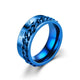 Stainless Steel Rotating Anxiety Rings with Roman NumeralsAzizaK