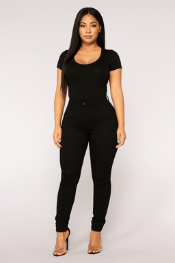Stylish cotton denim jeansAzizaK