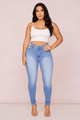 Stylish cotton denim jeansAzizaK