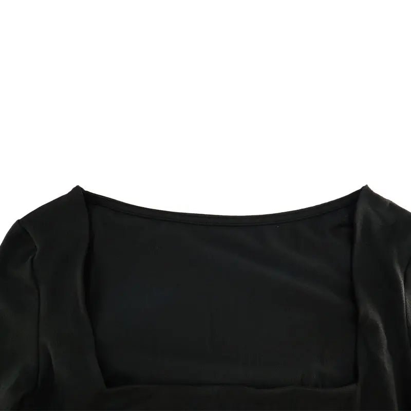 Stylish Solid T-shirt Long Sleeve Casual VersatileAzizaK