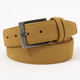 Suede Leather Belt – Genuine Cowhide with Classic Silver BuckleAzizaK