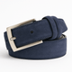 Suede Leather Belt – Genuine Cowhide with Classic Silver BuckleAzizaK