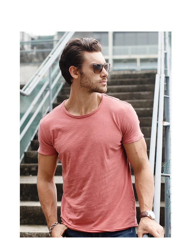 Summer Cotton Sports T-Shirt – Loose Fit ActivewearAzizaK