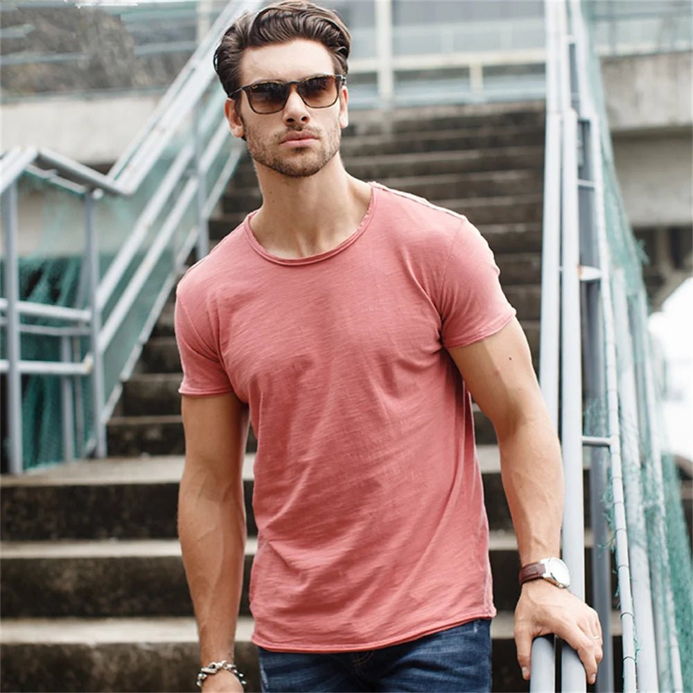 Summer Cotton Sports T-Shirt – Loose Fit ActivewearAzizaK