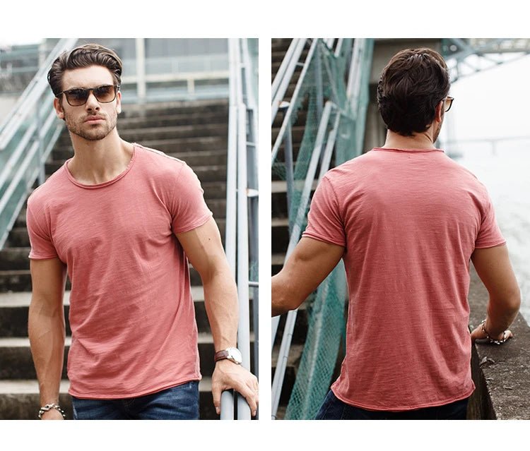Summer Cotton Sports T-Shirt – Loose Fit ActivewearAzizaK