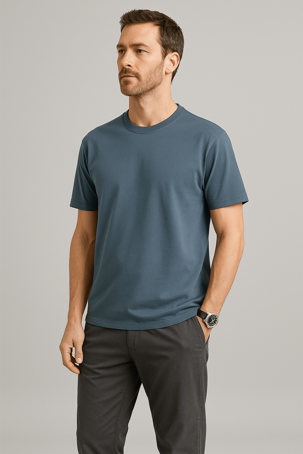 Summer Cotton T-Shirt β Solid Color O - Neck TeeAzizaK