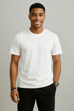 Summer Cotton T-Shirt – Solid Color O - Neck TeeAzizaK