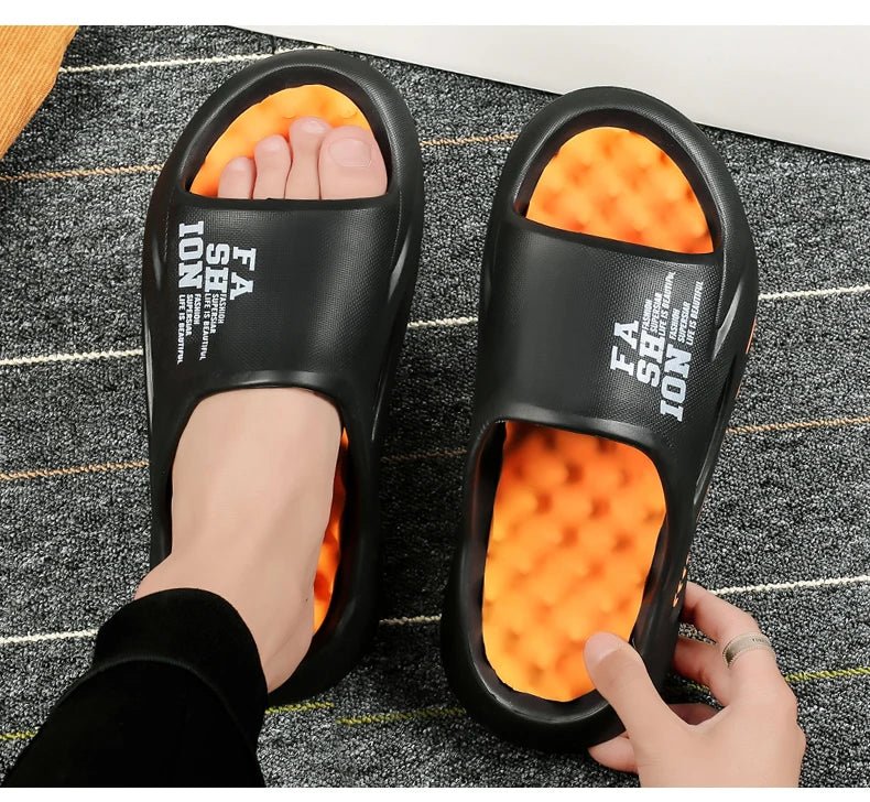 Summer massage slippers, casual soft sole beach flip flopsAzizaK