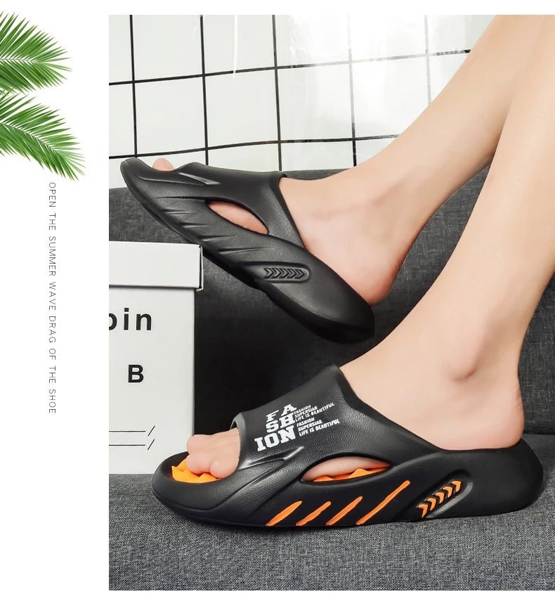 Summer massage slippers, casual soft sole beach flip flopsAzizaK