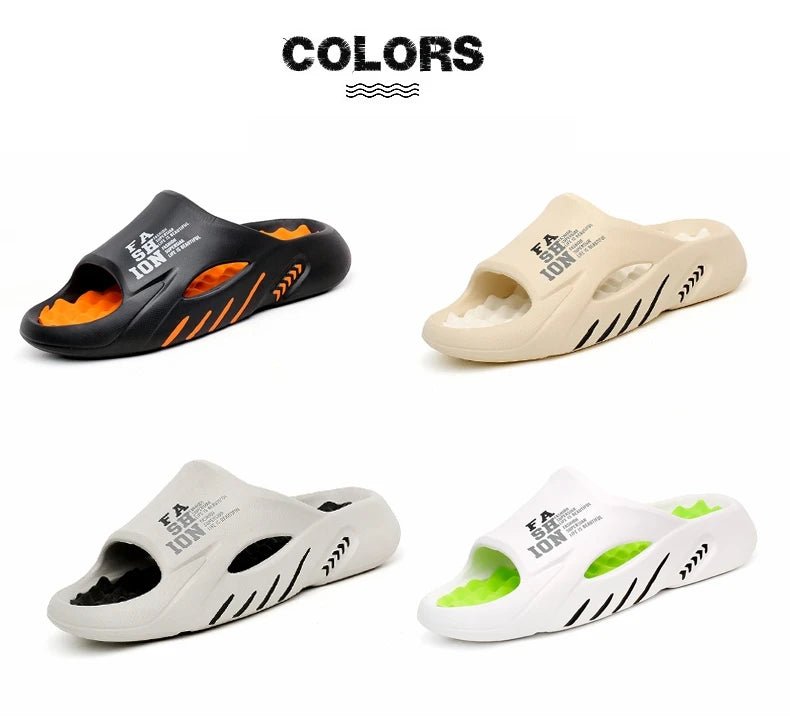 Summer massage slippers, casual soft sole beach flip flopsAzizaK