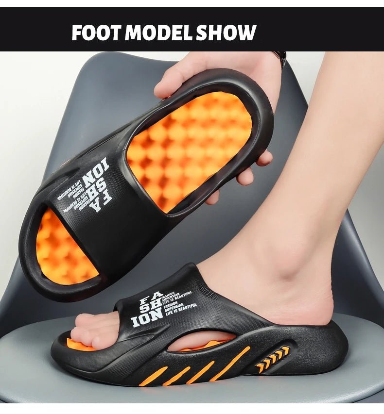 Summer massage slippers, casual soft sole beach flip flopsAzizaK