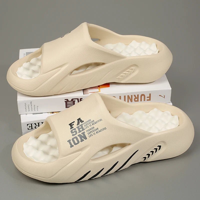 Summer massage slippers, casual soft sole beach flip flopsAzizaK