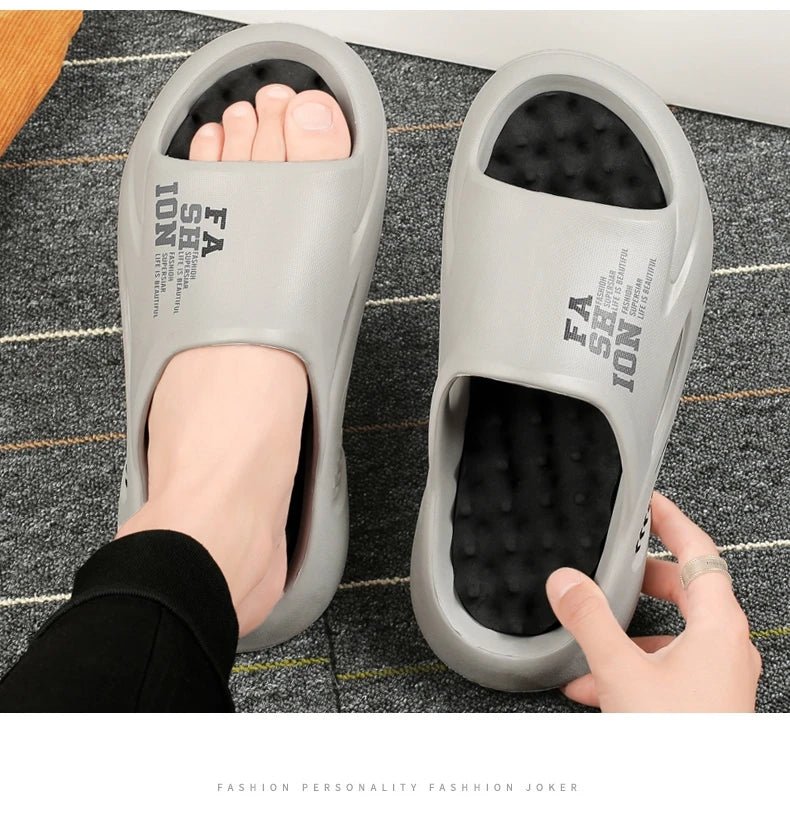Summer massage slippers, casual soft sole beach flip flopsAzizaK