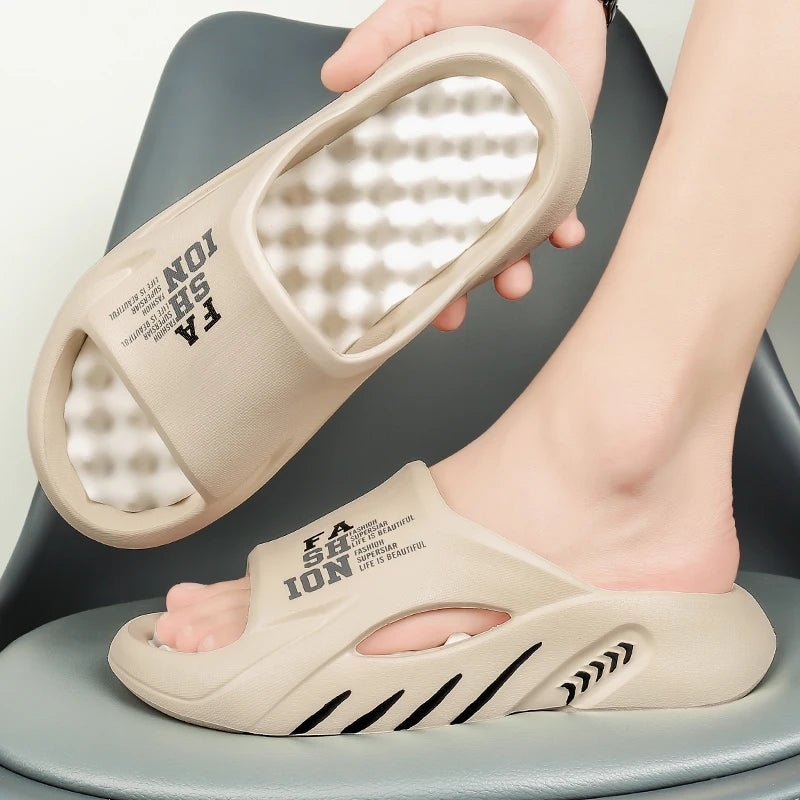 Summer massage slippers, casual soft sole beach flip flopsAzizaK