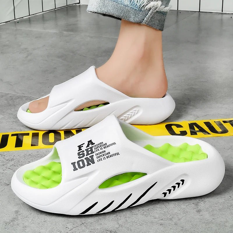 Summer massage slippers, casual soft sole beach flip flopsAzizaK
