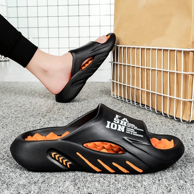 Summer massage slippers, casual soft sole beach flip flopsAzizaK