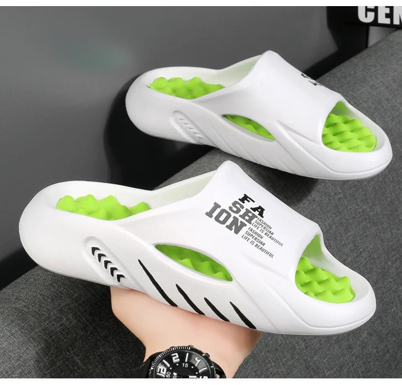 Summer massage slippers, casual soft sole beach flip flopsAzizaK