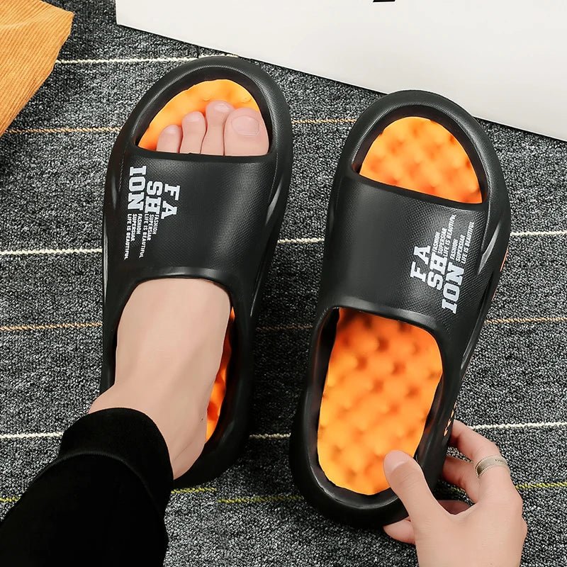 Summer massage slippers, casual soft sole beach flip flopsAzizaK