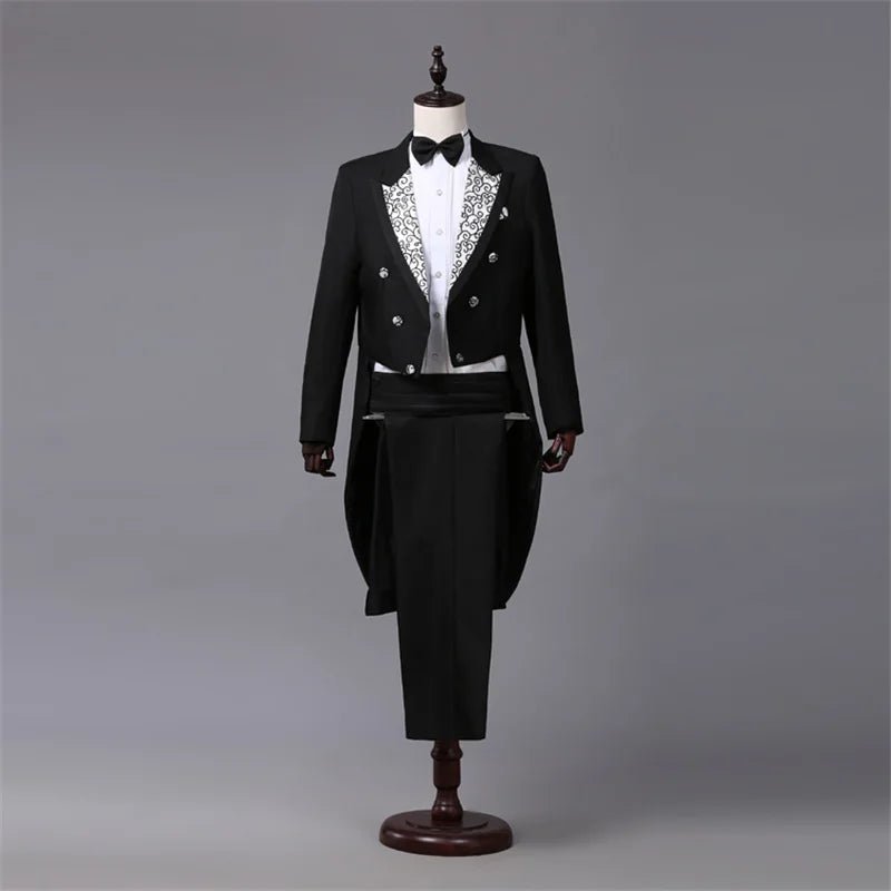Tailcoat 3 - Piece Suit – Formal Vest & Jacket Set for Special OccasionsAzizaK