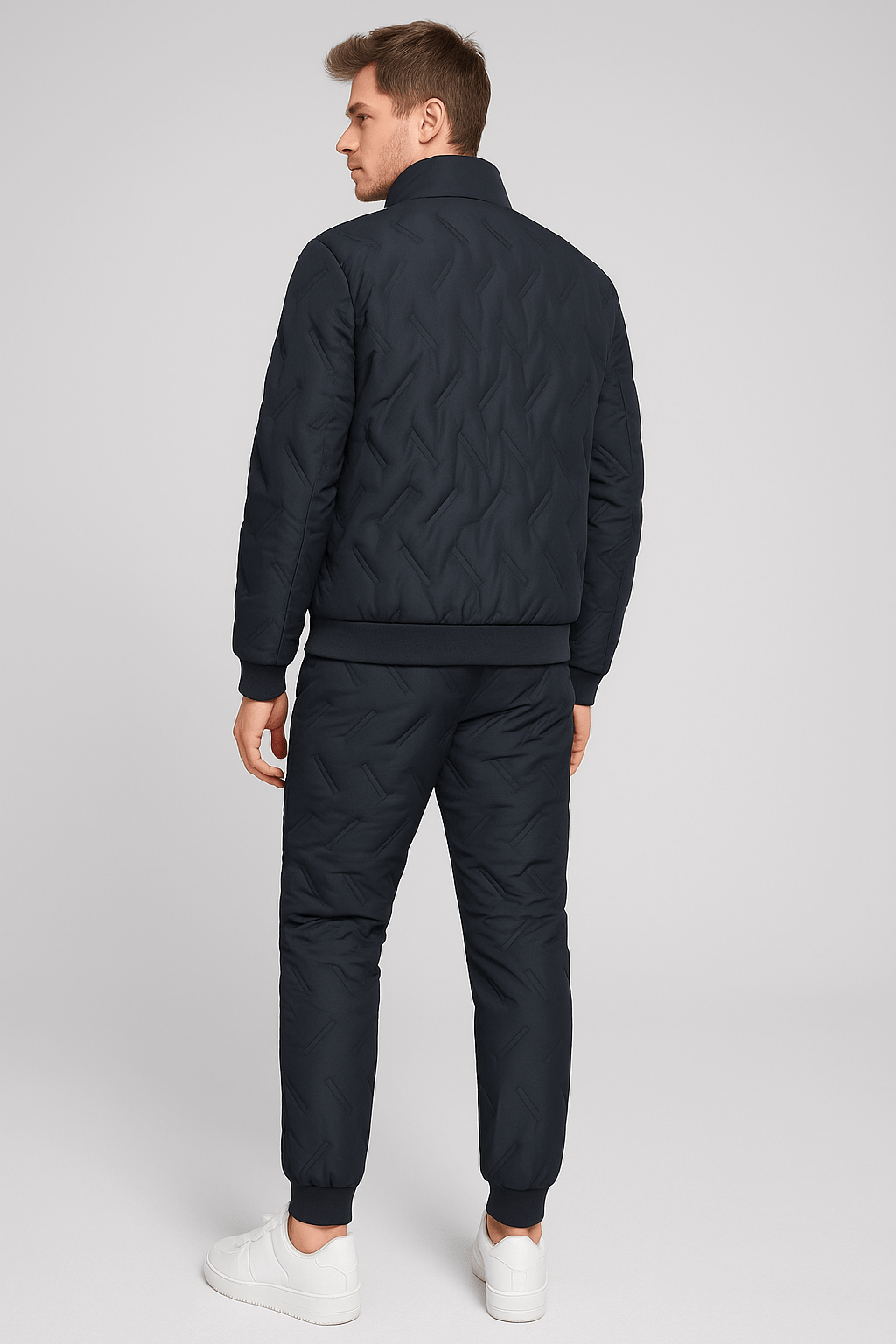 Thick and warm winter tracksuit in lambswool lined with fleece, jacket + pantsAzizaK