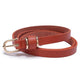 Thin leather belt, solid color, 1.5 cm wide, 10 sizes to choose fromAzizaK