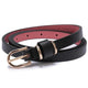 Thin leather belt, solid color, 1.5 cm wide, 10 sizes to choose fromAzizaK