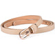 Thin leather belt, solid color, 1.5 cm wide, 10 sizes to choose fromAzizaK