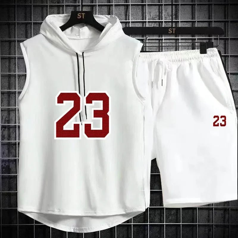 🔥 Unisex 2 - Piece Sports Set – Casual T-Shirt & Shorts | Summer Fashion TracksuitAzizaK