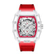 UTHAI BK134 Personalized Transparent Hollow Barrel Quartz WatchAzizaK