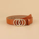 Versatile leather belt for womenAzizaK