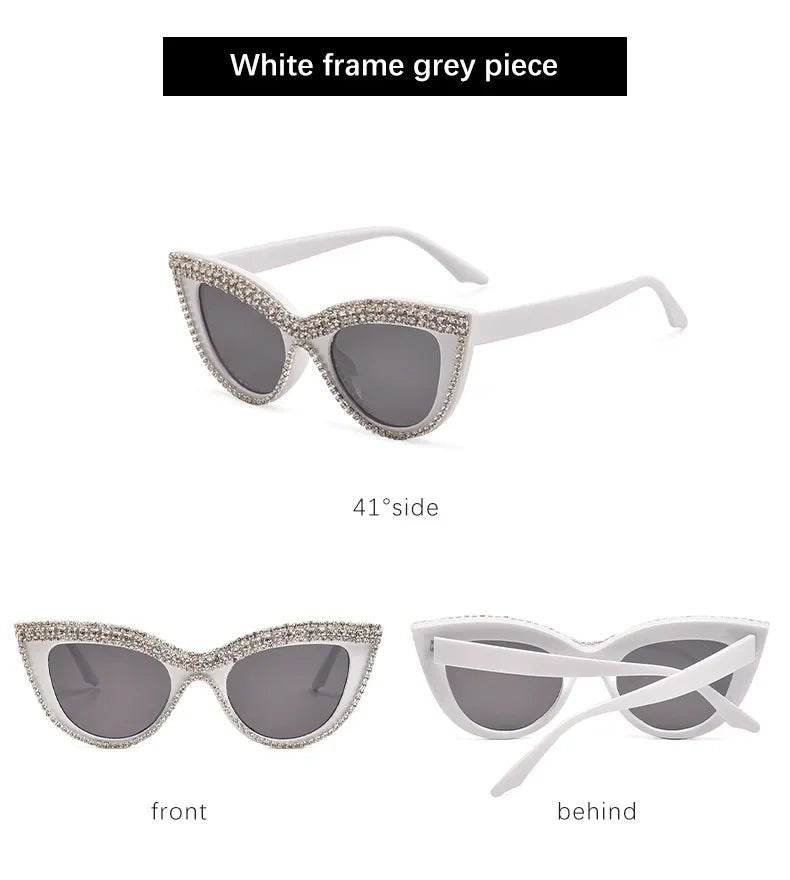 Vintage Cat Eye Sunglasses with RhinestonesAzizaK