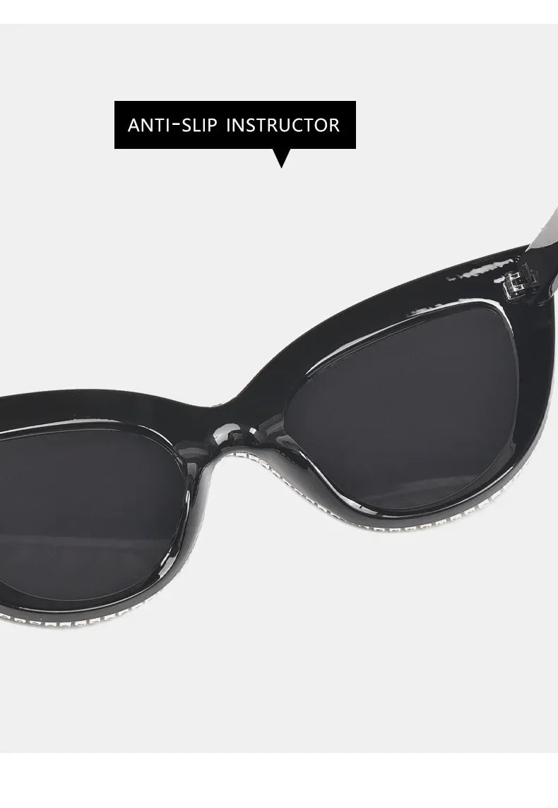 Vintage Cat Eye Sunglasses with RhinestonesAzizaK
