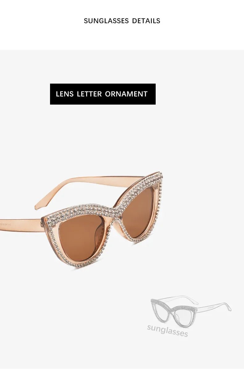 Vintage Cat Eye Sunglasses with RhinestonesAzizaK