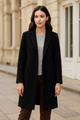 Vintage V - Neck Long Sleeve CoatsAzizaK