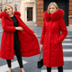warm padded faux fur coatAzizaK