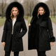 warm padded faux fur coatAzizaK