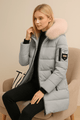 Warm Windproof Winter Coat Hooded Cotton Jacket with Zipper PocketsAzizaK