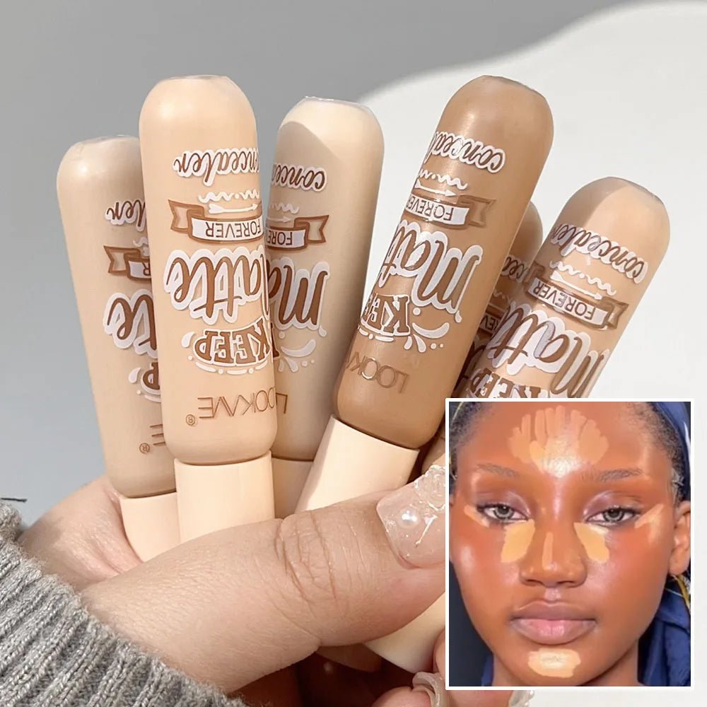Waterproof Matte Liquid Concealer Cream Moisturizing Makeup Cover Acne Dark Circles Foundation Contouring Face ContouringAzizaK