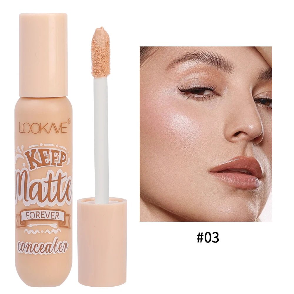 Waterproof Matte Liquid Concealer Cream Moisturizing Makeup Cover Acne Dark Circles Foundation Contouring Face ContouringAzizaK