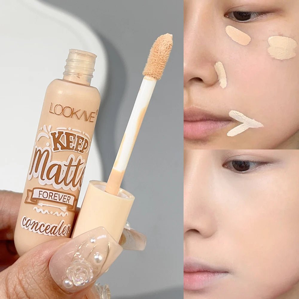 Waterproof Matte Liquid Concealer Cream Moisturizing Makeup Cover Acne Dark Circles Foundation Contouring Face ContouringAzizaK
