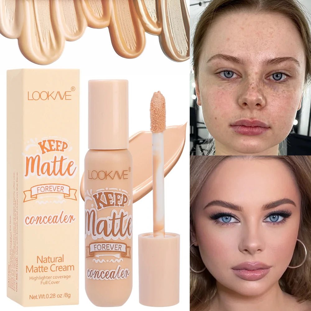 Waterproof Matte Liquid Concealer Cream Moisturizing Makeup Cover Acne Dark Circles Foundation Contouring Face ContouringAzizaK