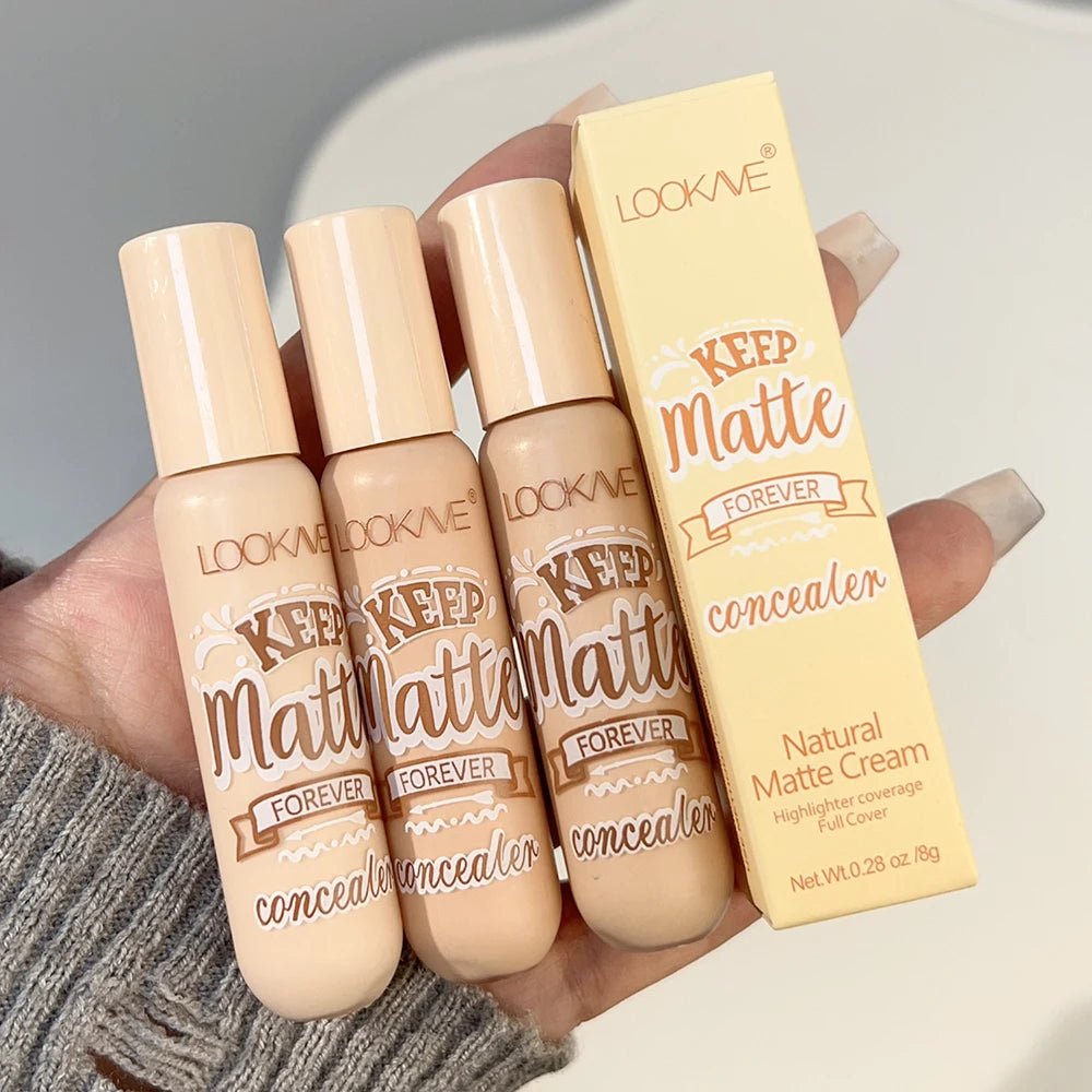 Waterproof Matte Liquid Concealer Cream Moisturizing Makeup Cover Acne Dark Circles Foundation Contouring Face ContouringAzizaK