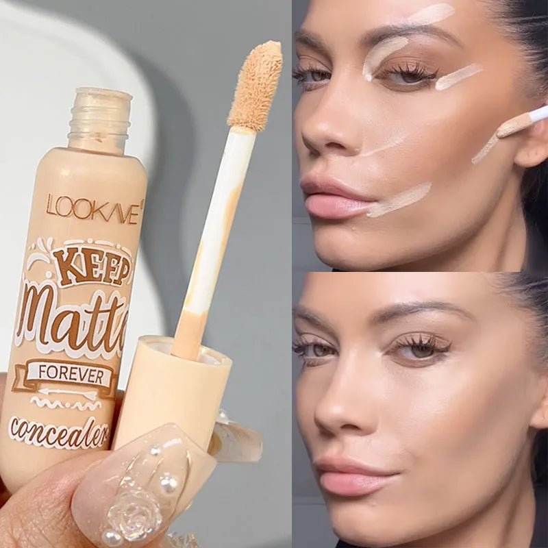 Waterproof Matte Liquid Concealer Cream Moisturizing Makeup Cover Acne Dark Circles Foundation Contouring Face ContouringAzizaK