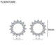 White crystal earrings (925)AzizaK