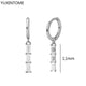 White crystal earrings (925)AzizaK