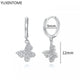 White crystal earrings (925)AzizaK