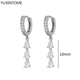 White crystal earrings (925)AzizaK